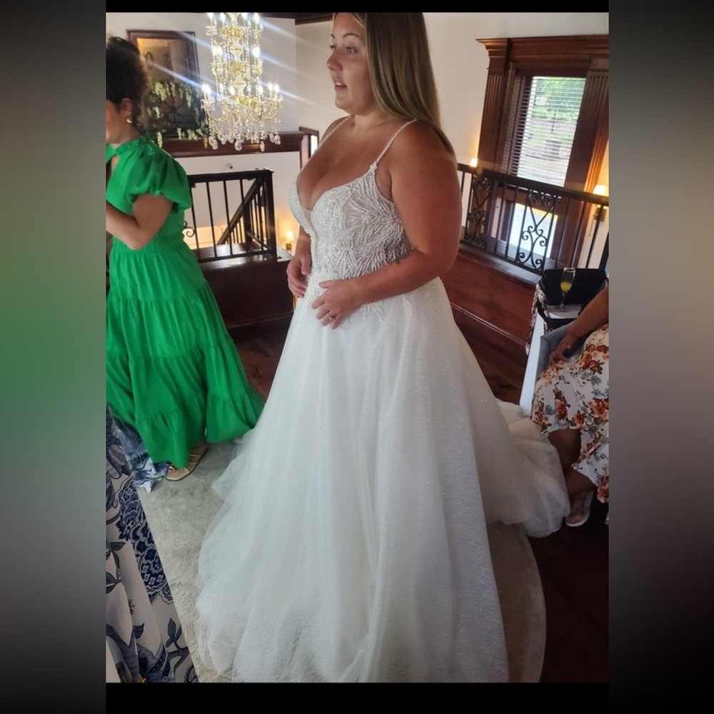 Pronovias White Wedding Dress - Picture 7 of 10